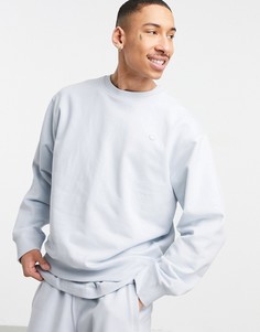 Голубой свитшот премиум-класса от комплекта adidas Originals