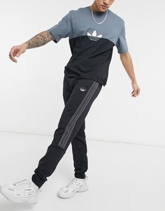 Черные джоггеры с тремя полосками adidas Originals SPRT-Черный цвет