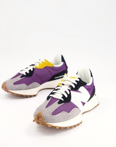 Кроссовки сиренево-серого цвета New Balance 327-Сиреневый