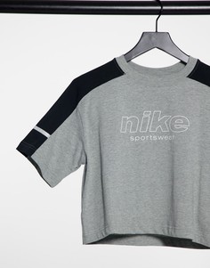 Серая футболка с короткими рукавами Nike Training-Серый