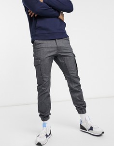 Серые брюки карго с начесом Jack & Jones Intelligence-Серый
