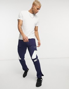 Темно-синие джоггеры с графическим принтом PUMA-Темно-синий
