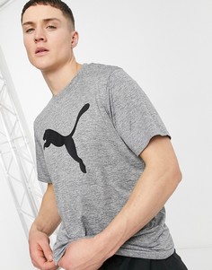 Серая футболка с логотипом PUMA Training Logo Favourite Blaster-Серый
