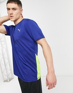 Синяя футболка PUMA Running Favorite-Голубой