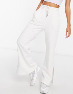 Белые брюки с широкими штанинами Puma-Белый