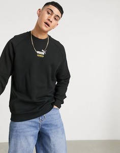 Черный свитшот с логотипом PUMA King-Черный цвет