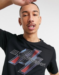 Черная футболка с графическим принтом PUMA BMW MMS-Черный цвет