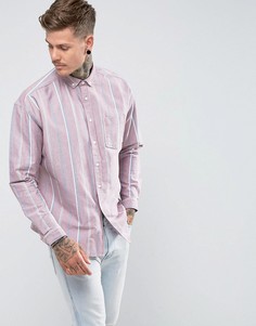 Оксфордская oversize-рубашка ASOS DESIGN-Коричневый