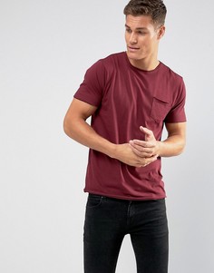 Базовая футболка с необработанными краями Brave Soul-Красный