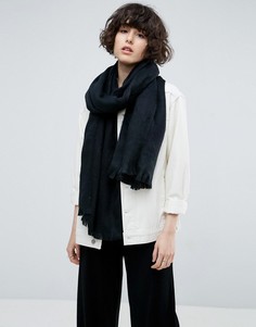 Длинный мягкий шарф ASOS-Черный