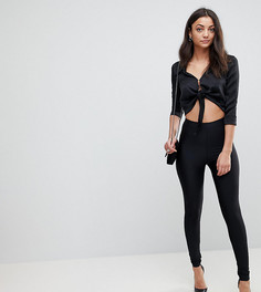 Леггинсы ASOS DESIGN Tall disco-Черный
