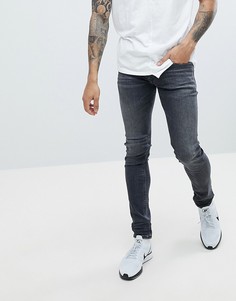 Серые выбеленные джинсы скинни Diesel Sleenker 84JU-Серый
