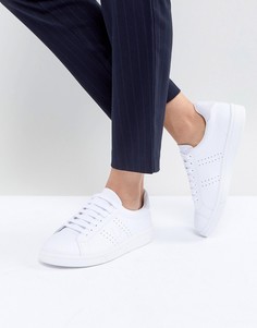 Кроссовки на шнуровке с перфорацией Fred Perry B72-Белый