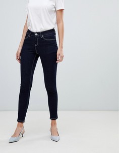 Синие джинсы скинни с классической талией ASOS-Синий