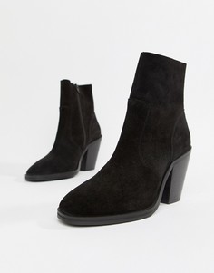 Замшевые ботильоны ASOS DESIGN Espresso-Черный