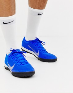 Синие кроссовки Nike Football Vapor X 12 Pro astro turf AH7388-400-Зеленый