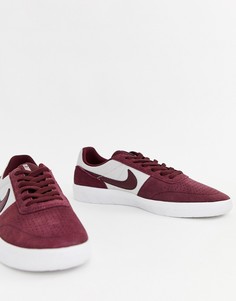 Классические бордовые кеды Nike SB Team AH2260-601-Красный