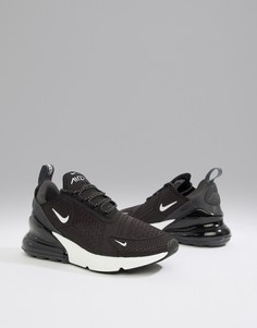 Черно-белые кроссовки Nike Air Max 270-Черный