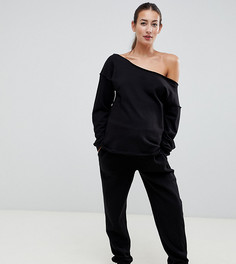 Свитшот с необработанными швами ASOS DESIGN Maternity-Черный