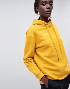 Худи с логотипом на груди Moss Copenhagen-Желтый