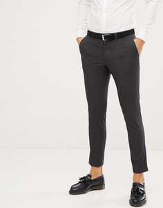 Темно-серые брюки скинни Burton Menswear-Серый