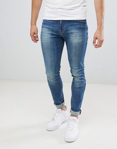 Синие джинсы скинни ASOS DESIGN-Синий