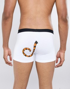 Боксеры-брифы с принтом сзади ASOS DESIGN-Белый