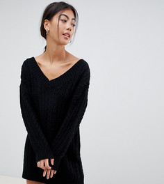 Платье мини ASOS DESIGN Petite-Черный