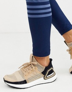 Бежевые кроссовки для бега adidas Running Ultraboost 19-Бежевый