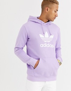 Худи с логотипом adidas-Фиолетовый