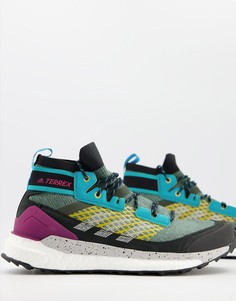 Голубые кроссовки для активного отдыха adidas Outdoors Terrex Free Hiker-Голубой