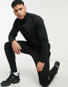 Черный свитшот от комплекта Jack & Jones Core Performance-Черный цвет