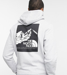 Худи светло-серого цвета с принтом на спине The North Face – эксклюзивно для ASOS-Серый