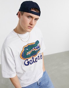 Белая oversized-футболка с принтом ASOS DESIGN-Белый