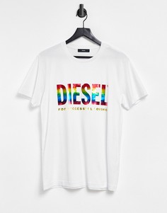 Футболка Diesel Diego Pride-Белый