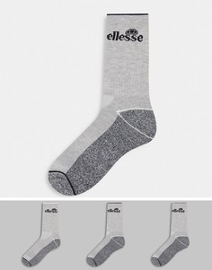 Набор из трех пар носков под кроссовки ellesse-Многоцветный