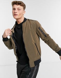 Куртка цвета хаки River Island-Зеленый цвет
