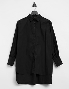 Черная рубашка в стиле oversized Love & Other Things-Черный цвет