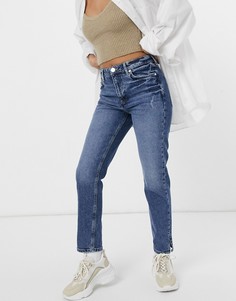 Синие зауженные джинсы River Island-Голубой