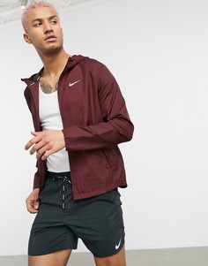 Красная куртка с капюшоном Nike Running Essentials-Красный