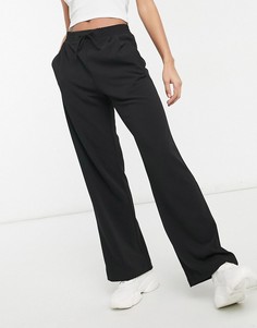 Широкие брюки черного цвета Miss Selfridge-Черный цвет