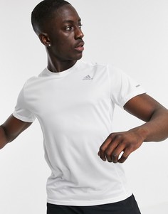 Белая футболка adidas Running-Белый