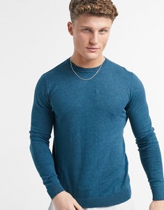 Бирюзовый хлопковый джемпер ASOS DESIGN-Зеленый цвет