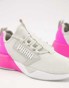 Серые с розовым кроссовки PUMA Training Retaliate Womens-Серый