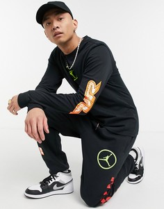Черный лонгслив Nike Jordan Sport DNA-Черный цвет