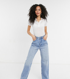 Белый боди с короткими рукавами и воротничком Missguided Tall