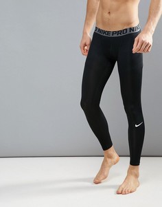 Черные леггинсы с компрессионным эффектом Nike Training 703098-010-Черный