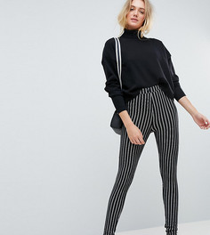 Брюки скинни в тонкую полоску ASOS TALL-Мульти