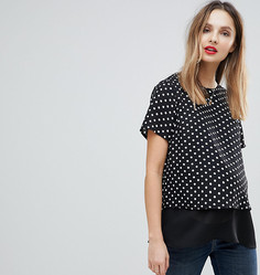 Двухслойный топ в горошек ASOS MATERNITY NURSING-Мульти