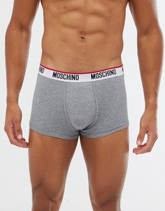 Боксеры-брифы из эластичного трикотажа MOSCHINO-Серый